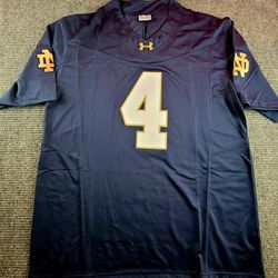 Notre Dame Fighting Irish Jeremiah Love Blue Stitched Football Jersey Large 2XL 3XL
