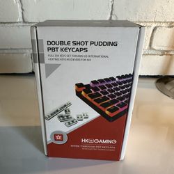 NIB Pudding Keycaps WHITE Double Shot PBT ANSI+ISO 108 Keys