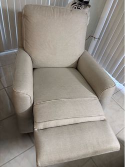 Harkawon Swivel Rocker Recliner Chair, Glider Rocker Recliner, Rocking Chair Nursery, Fabric Chair with High Back, Deep Seat, for Living Room, Bedroom
