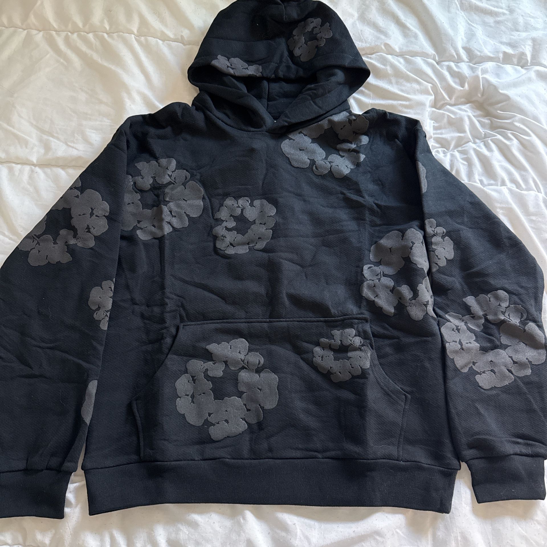 Black On Black Denim Tears Hoodie