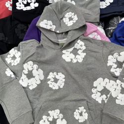 Denim Tears The Cotton Wreath Hoodie ‘Grey’  