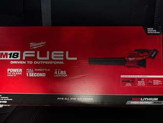 Brand New Milwaukee M18 FUEL 500 CFM Leaf Blower Kit – 12.0Ah FORGE Battery & Rapid Charger