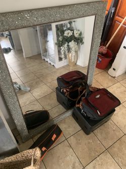75 large sparkly mirror
