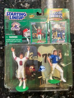 1998 Starting Lineup Classic Doubles Steve Young 49ers BYU NFL Collectible