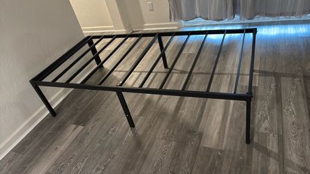 Black Metal Platform Bed Frame