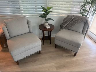 Sofa chairs and table