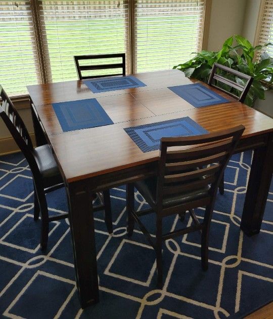 Hightop Wooden Dining Table Set $200 and Livingroom Set $300