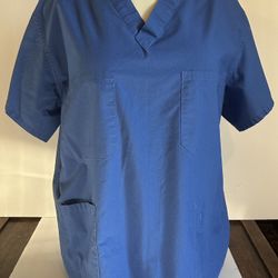 Medline Blue Scrub Top