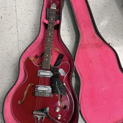 Vintage Rare 70s Ideal Electric Guitar Japan 