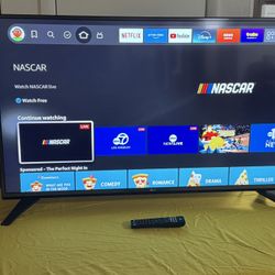 LG 49” Class 4K Ultra Hd Led Smart Hdtv with remote and 4k Fire stick with remote. In good working condition 