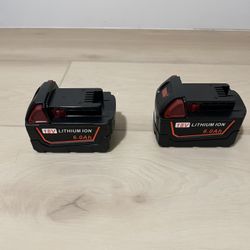 18V 6.0 Lithium Ion batteries 