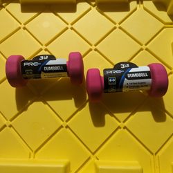 Two 3 LBS Dumbbells