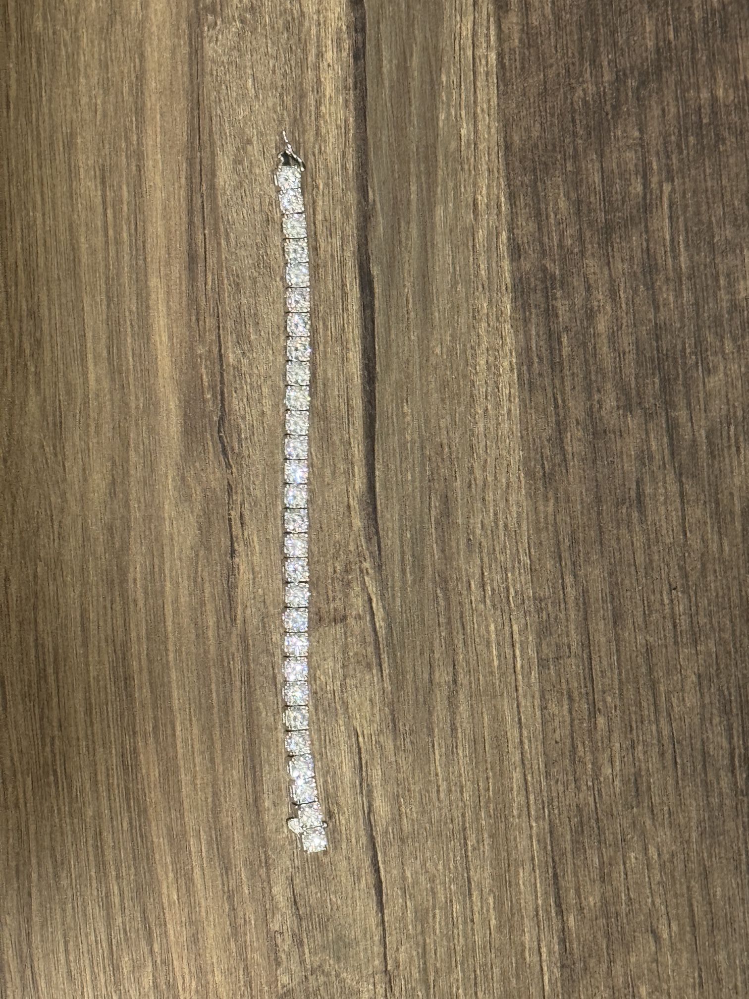 6 Inch Moissanite Bracelet, PASSES DIAMOND TESTER