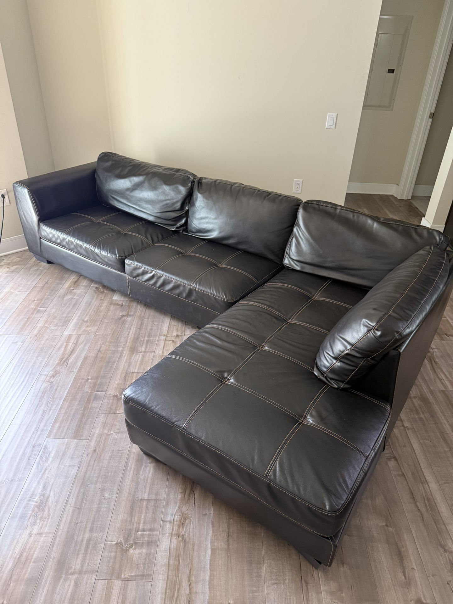 Black Leather Couch