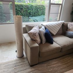 Unique Standing 2-Bulb Floor Lamp (Color: Light Tan)