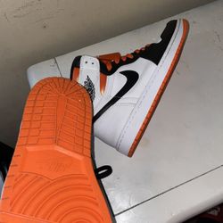 Electro orange Jordan ones