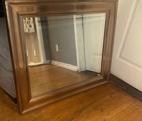 Mirror With Gold Frame 