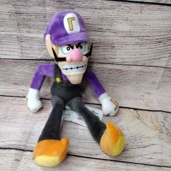 Super Mario Bros Plushie Waluigi Plush Doll Figure Soft Toy