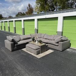 Sectional Couch Sofa - Gray Nixon Modular Cloud - City Furniture 