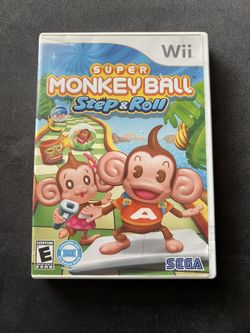 Super Monkey Ball: Step & Roll (Nintendo Wii, 2010) Complete in box