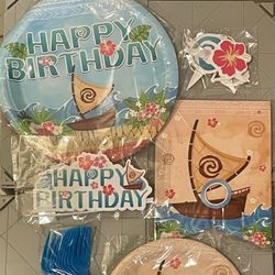 Moana Disney Paper Plates Birthday 
