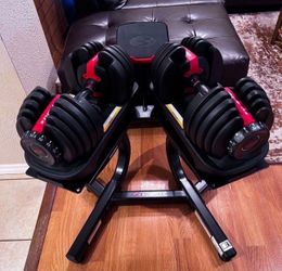 Bowflex SelectTech 552 Adjustable Dumbbells with Heavy Duty Stand (Like New)