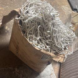 Box Of Clear Lights With White Cord