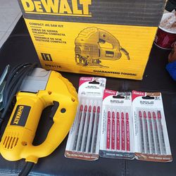 New DeWalt Compact Jig Saw with blades