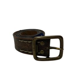 American Eagle Outfitters Men’s Size 32 Brown Leather Weathered-Look Belt