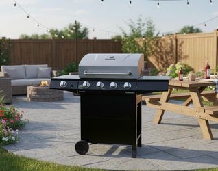 Delivery Available! Char-Broil Performance 4 Burner Gas Propane BBQ Grill with Side Burner! Works Great! Does not include propane tank. Brand New Burn