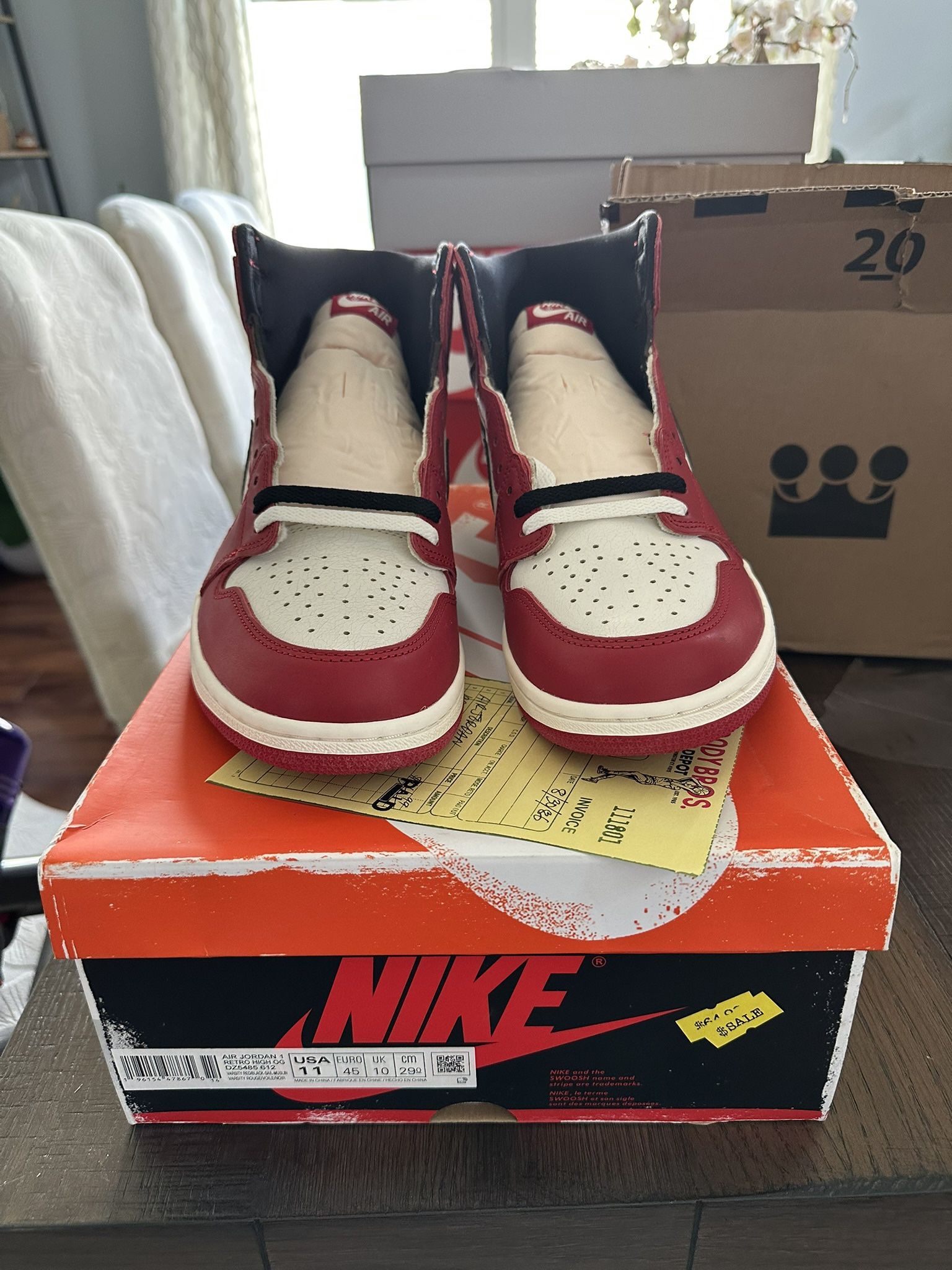 Nike Air Jordan 1 Retro Lost and Found Chicago Reimagined Size 11 Brand New