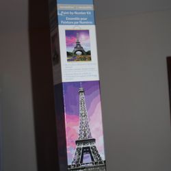 Artist's Loft Paint-by-Number Kit Eiffel Tower 16 X 20” - Includes Wooden Hanger