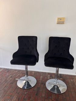 Black bar chairs