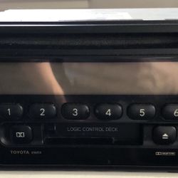 Radio/ CD player/ tape deck from a 2000 Toyota MR2