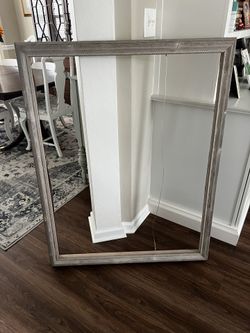 Large Gray Distressed Wood Picture Frame 48x38