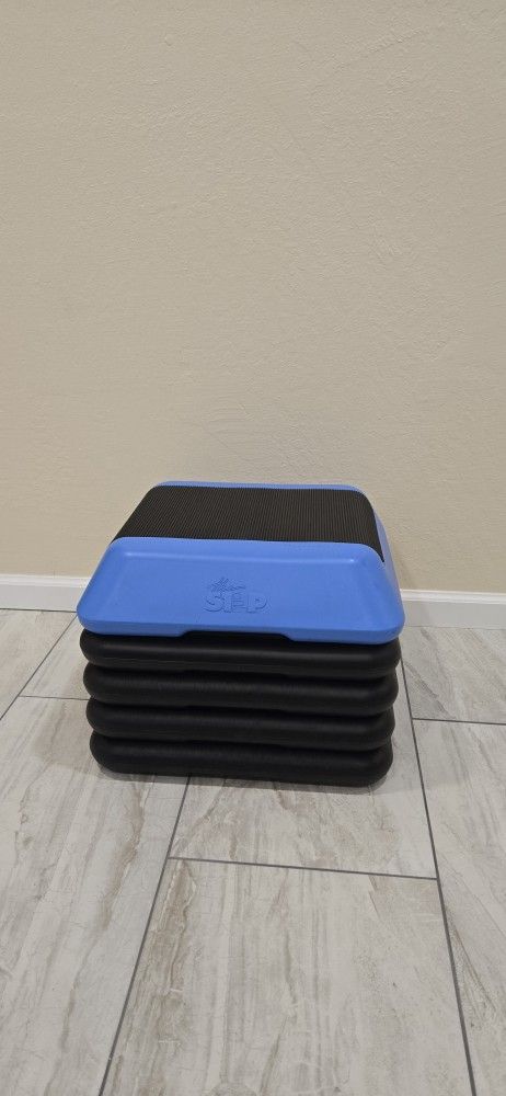 The Step Adjustable High Step Aerobic Platform with 4 Risers