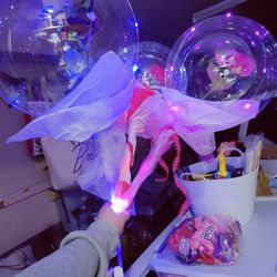 LED Rose/Flower Balloon 