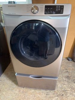 Samsung heavy duty super capacity dryer with pedestal / drawer