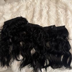 Black Wavy Clip Ins 