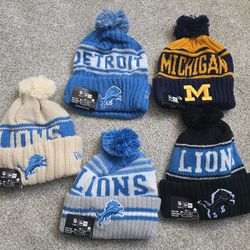 NEW ERA DETROIT LIONS/MICHIGAN winter beanies