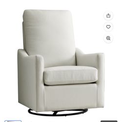 Delta Children Adley Nursery Glider Swivel Chair - Greenguard Gold Certified, Cream