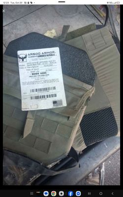 AR500 Armor Level III+  Square Back Plate 10x12
