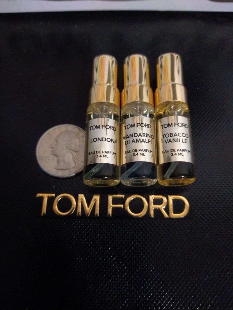 3 Tom Ford Fragrance Samples Perfume Spray Unisex