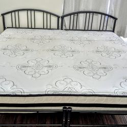 Ashley King Size Chime 10 Inch Medium Firm Hybrid Mattress