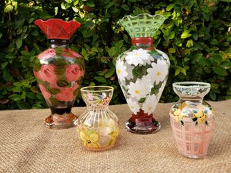 Hand Painted Vases