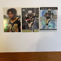 Ricky Williams 3 rookies lot