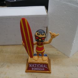 NATIONAL BOHEMIAN NATTY BOH BEER BOBBLE HEAD STATUE 80 OF 500 COLLECTIBLE. VERY GOOD CONDITION. COLLECTIBLE. 