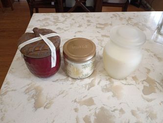 Set of Decorative Jar Candles