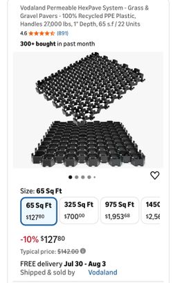 Permeable hex pave System