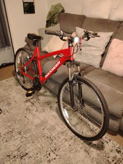 Rockrider ST50, 21 Speed Aluminum Mountain Bike, 26", Unisex, Red, Large